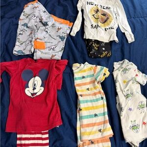 Toddler Pajama Bundle - Disney Gap, Old Navy and Cat and Jack